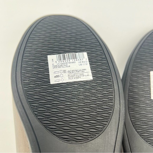 Clarks Women's Un Darcey Ease 2 Pebble Metallic Leather Ballet Flats Shoes 11 - Picture 8 of 12